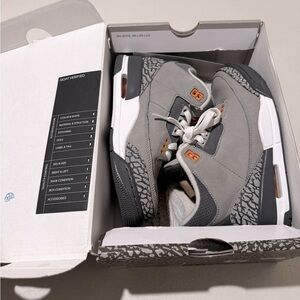 Jordan 3 Retro Grey Sneakers